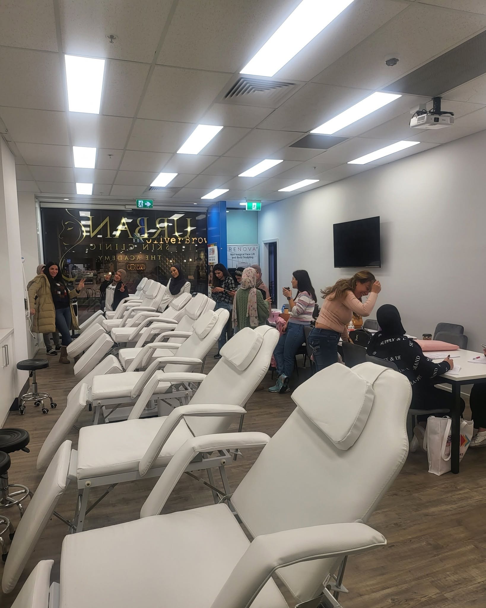 Students training at Urban Skin Academy